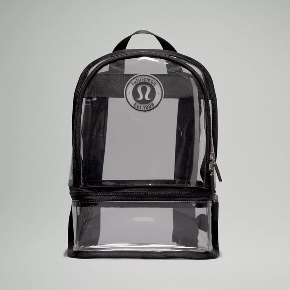 Lululemon Clear Backpack Mini 10L Logo, Black - Picture 1 of 5